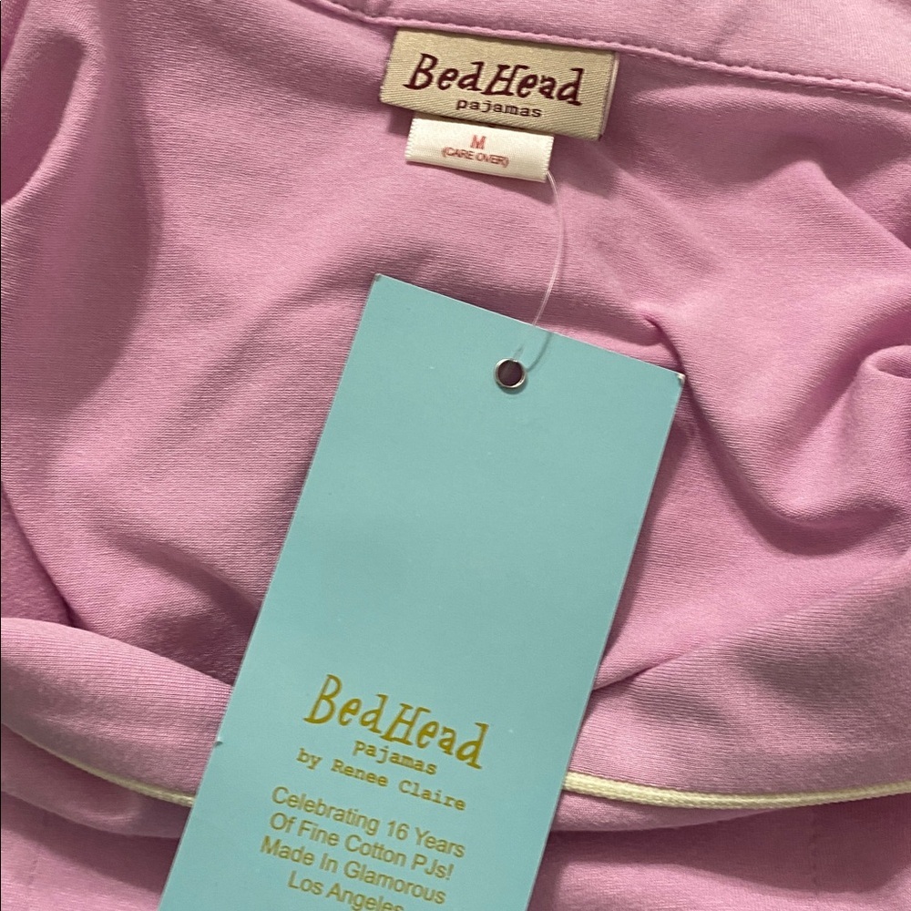 NEW BedHead Lavender Button-Up Pajama Top - Picture 3 of 5